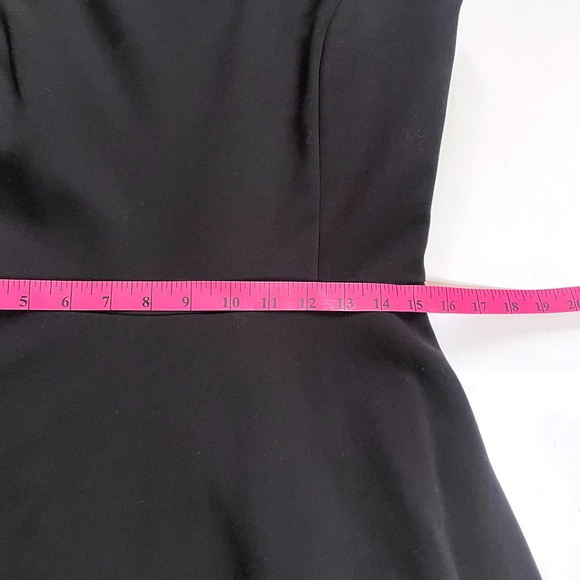 Lord & Taylor Black Fit n' Flare Cocktail Prom Dress Sz S - Picture 8 of 14
